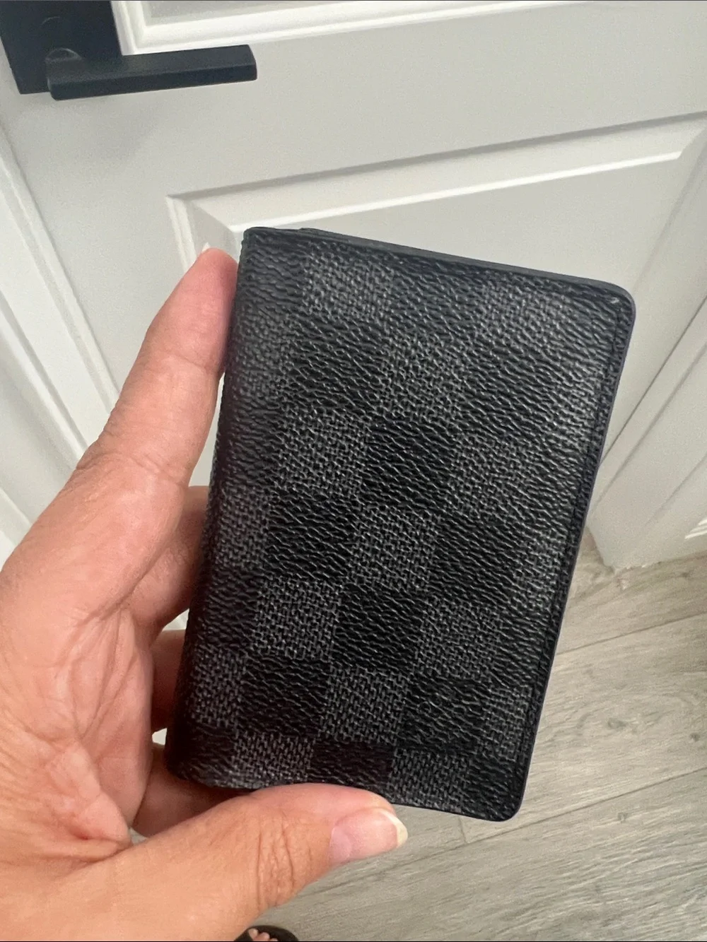 Louis Vuitton Black Checkered Card & Key Holder Autenthic!!!!!!!!